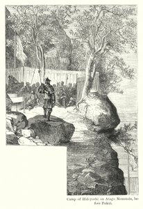 Kamp van Hideyoshi op de Atago-berg, voor Fukui door American School