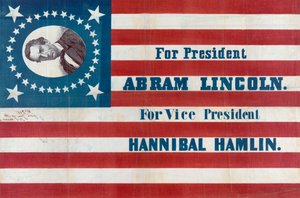 Campagnevlag voor Abraham Lincoln door American School