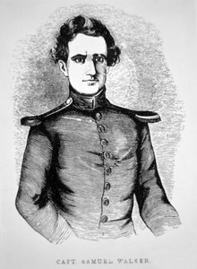 Kapitein Samuel Walker (1815-47) 1847 (gravure) door American School
