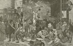 Inname van de Bastille, geschilderd door Francois Flameng door American School