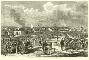 Veroverde Zuidelijke kanonnen voor het hoofdkwartier van generaal Thomas, november 1863 door American School