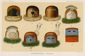 Ceremoniële maskers door American School
