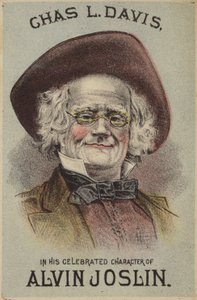 Chas L Davis in zijn beroemde rol van Alvin Joslin