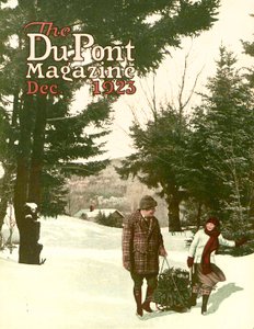 Kerstboom, voorpagina van het DuPont Magazine, december 1923