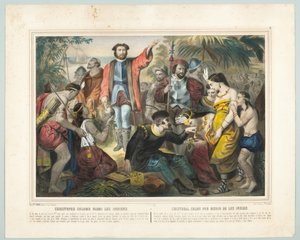 Christoffel Columbus onder de Indianen door American School