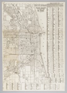 Kaart van de stad Chicago