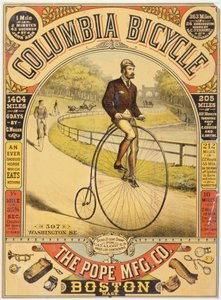 Columbia Bicycle-advertentie, ca. 1890s door American School