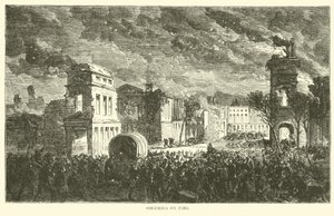 Columbia in brand, februari 1865 door American School