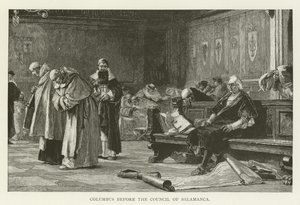 Columbus voor de Raad van Salamanca door American School