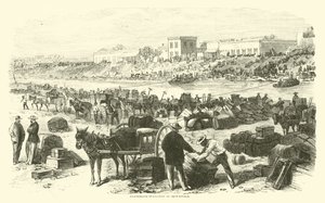 Zuidelijke evacuatie van Brownsville, november 1863 door American School
