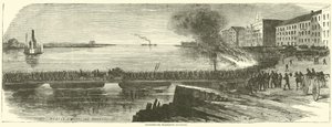 Confederaten evacueren Savannah, december 1864 door American School