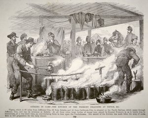Koken in het kamp - De keuken van de Fremont Dragoons in Tipton, Missouri door American School