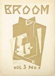 Omslag voor Volume 3, nummer 2, van het kunsttijdschrift "Broom", ca. 1921-1924 door American School