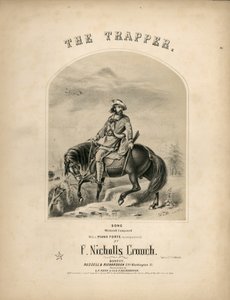 Omslag van de partituur voor The Trapper, 1857