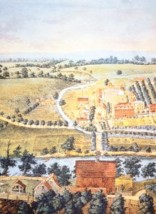 Gecultiveerd landbouwgebied van Pennsylvania in 1750
