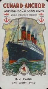 Cunard Schip - Aquitania door American School