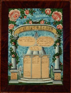 Darrow-Adkins-Wooding familie record, 1825-32 door American School