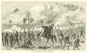 Dood van generaal Thomas Williams, augustus 1862 door American School
