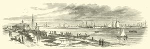 Vertrek van Duponts expeditie uit Beaufort, januari 1863 door American School