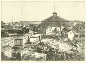 Voorraaddepot aan de spoorlijn