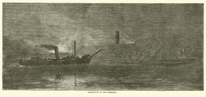 Vernietiging van de Albemarle, oktober 1864 door American School