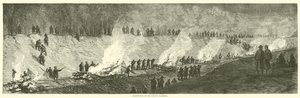 Vernietiging van de Weldon Railroad, september 1864 door American School