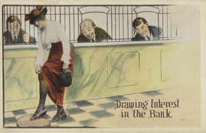 Rente trekken in de bank door American School