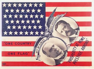 Verkiezingsposter voor de Amerikaanse presidentsverkiezingen van 1900