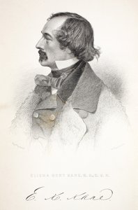 Elisha Kent Kane, illustratie uit De tweede Grinnell-expeditie op zoek naar Sir John Franklin..., 1856 door American School