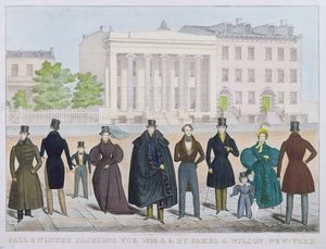 Herfst- en wintermode voor 1835 en 1836 door James Wilson, New York door American School