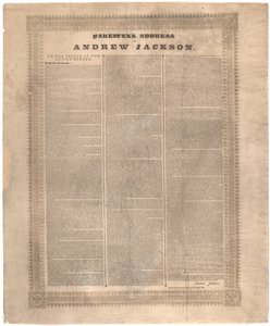 Afscheidsrede van Andrew Jackson, 1837