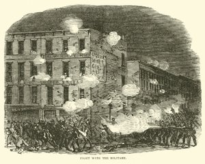 Gevecht met het leger, juli 1863 door American School