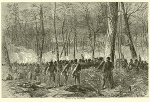 Gevechten in de Wilderness, mei 1864 door American School
