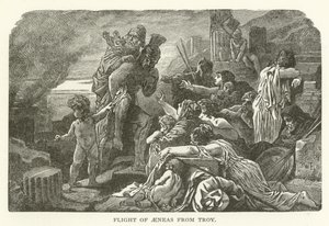 Vlucht van Aeneas uit Troje door American School