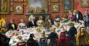 Formeel diner voor honden
