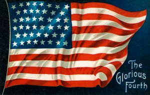 Vierde Juli Amerikaanse Vlag
