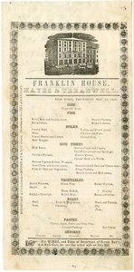 Franklin House Menu voor 23 mei 1844, 1844 door American School
