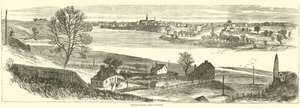 Fredericksburg, vanuit Falmouth, november 1862 door American School