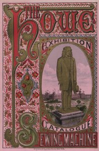 Voorkant van de Howe Sewing Machine Exhibition Catalogue, 1876 door American School