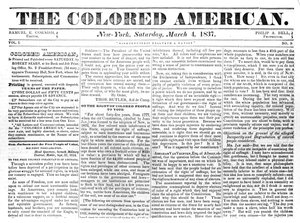 Voorpagina van The Colored American, 4 maart 1867 door American School