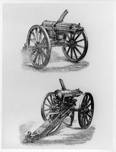 Gatling machinegeweer door American School