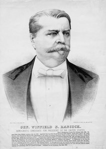 Generaal Winfield S. Hancock: Democratische kandidaat voor President van de Verenigde Staten