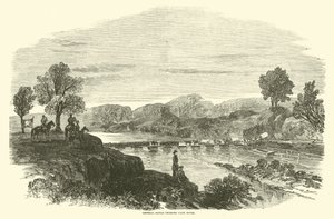 Generaal Banks steekt de Cane River over, april 1864 door American School