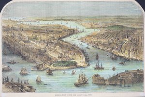 Algemeen overzicht van de stad New York
