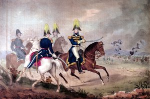 Generaal William Henry Harrison (1773-1841) & staf bij de Slag aan de Thames in 1813