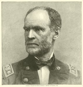 Generaal William Tecumseh Sherman, gepensioneerd 1 november 1883, mei 1864 door American School