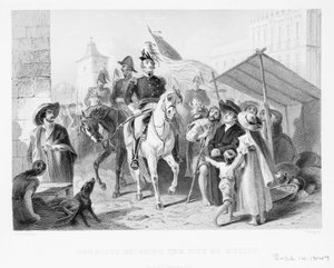 Generaal Winfield Scott (1786-1866) die de stad Mexico binnentreedt, 1847 door American School