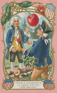 George Washington die zijn vader bekent door American School