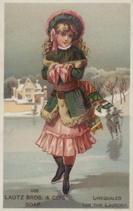 Meisje schaatst
