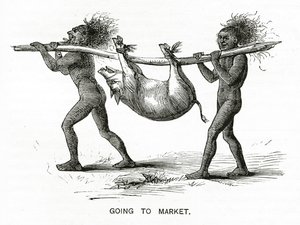 Naar de Markt, illustratie uit Appletons Journal, 4 mei 1872